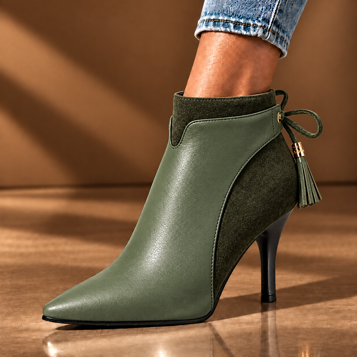 Gia | Stiefeletten aus Wildleder mit Fransen