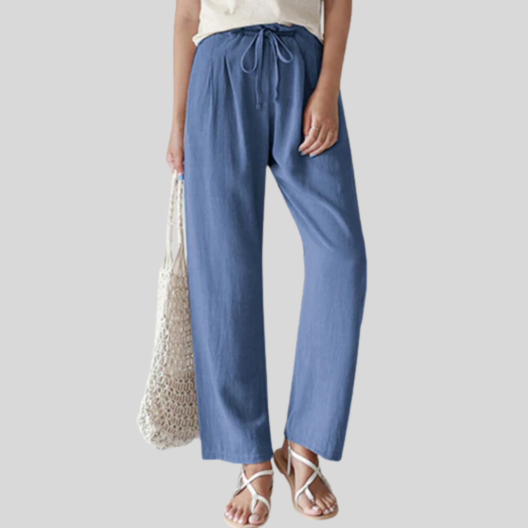 Entspannungs-Hosen mit Kordelzug Vara Blau – Weiss Modehaus