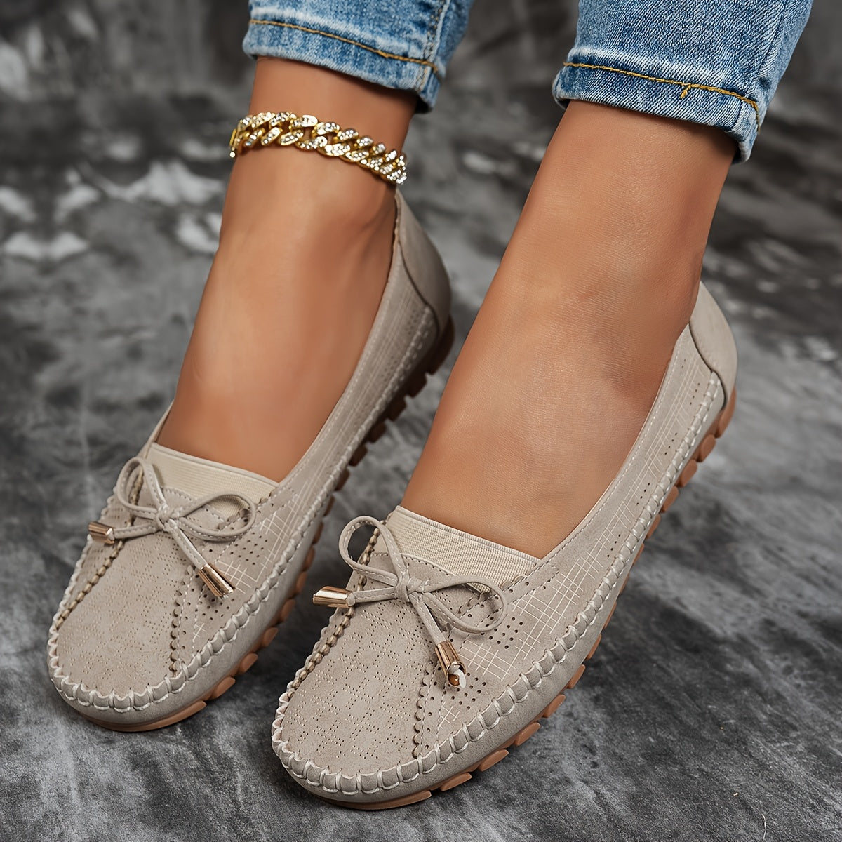 Weiche Komfort-Loafer mit zarter Schleife Sabine – Bild 9