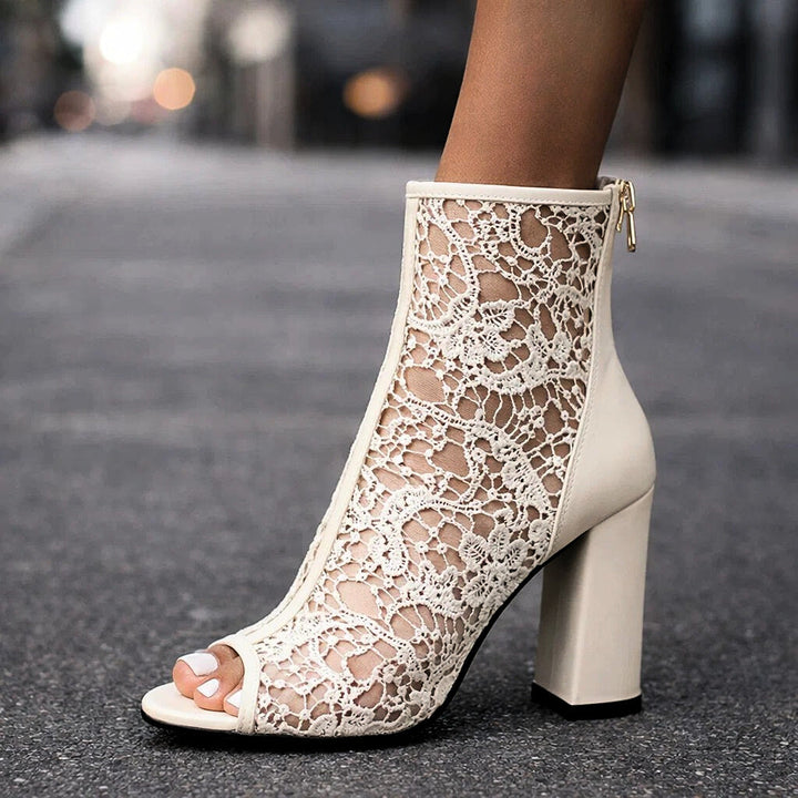 Ameli | Stiefeletten mit Spitzenabsatz und Spitze