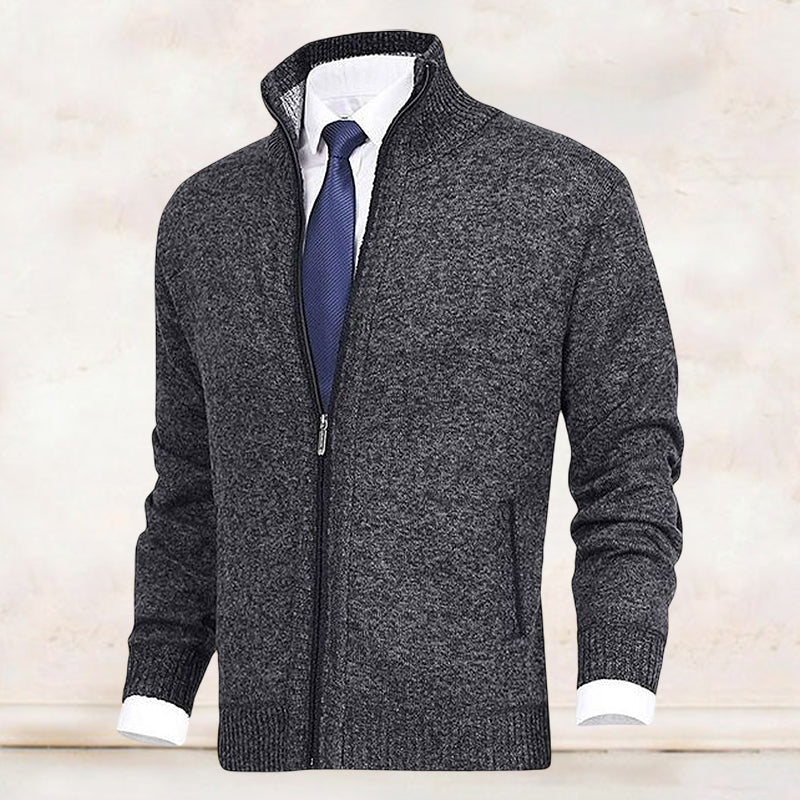 Herren Cardigan mit Stehkragen Alfredo – Bild 4