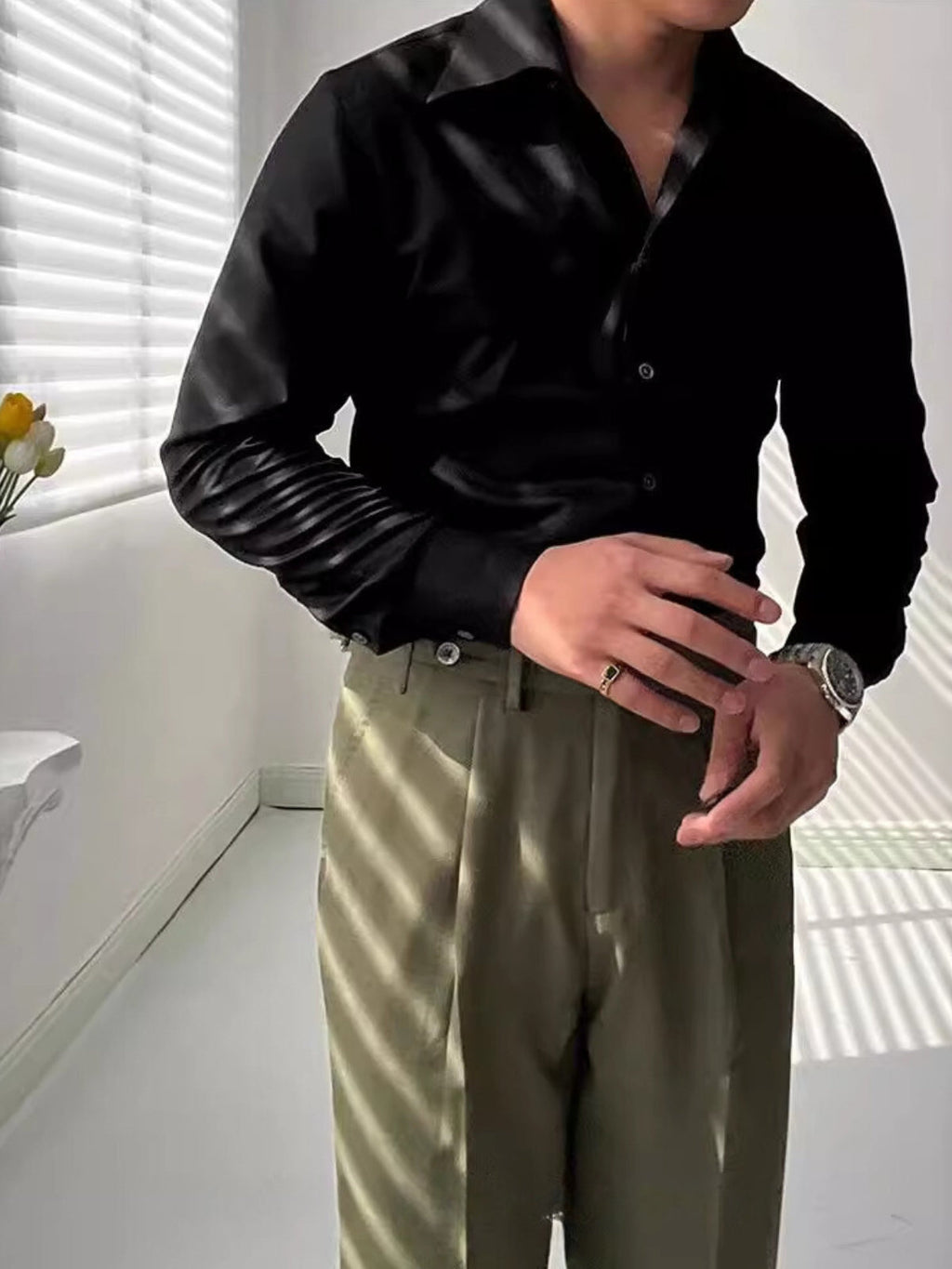 Sporthemd aus Bambus für Herren Ettore – Bild 5