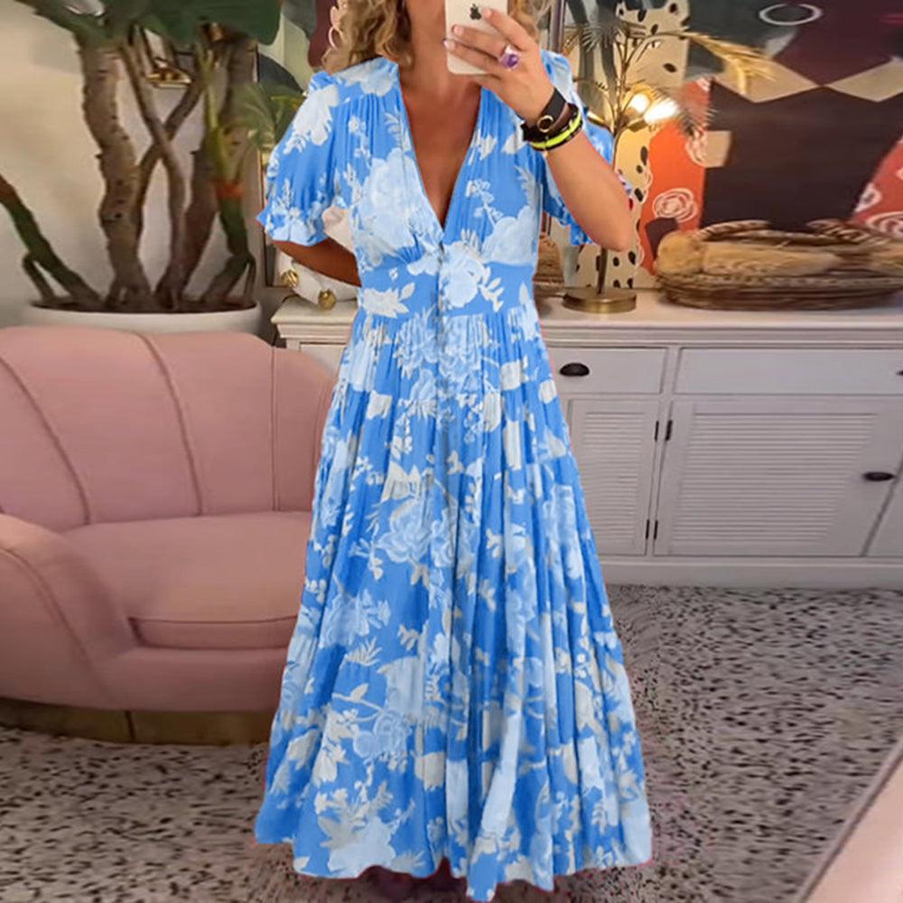 Floriana - Vibrantes Blumenkleid