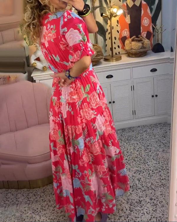 Floriana - Vibrantes Blumenkleid