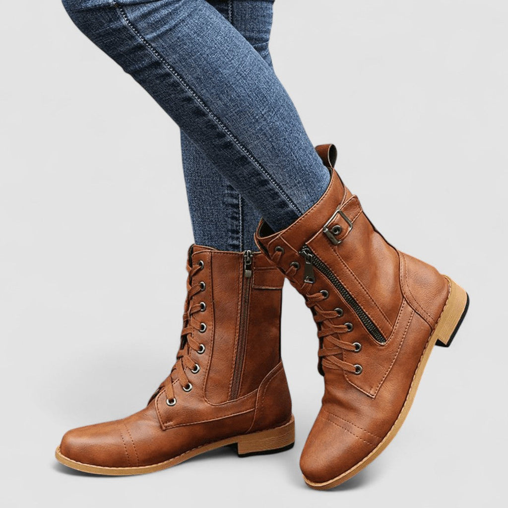 Orthopädische Westernstiefel Yvette Braun – Weiss Modehaus