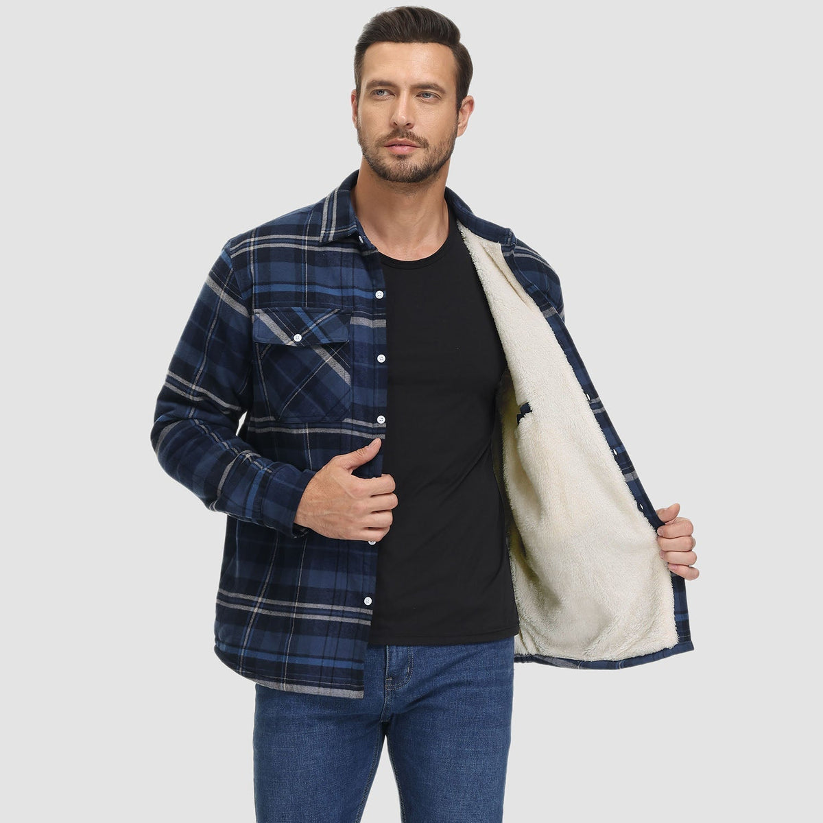 Herren Hemdjacke Cesare – Bild 9