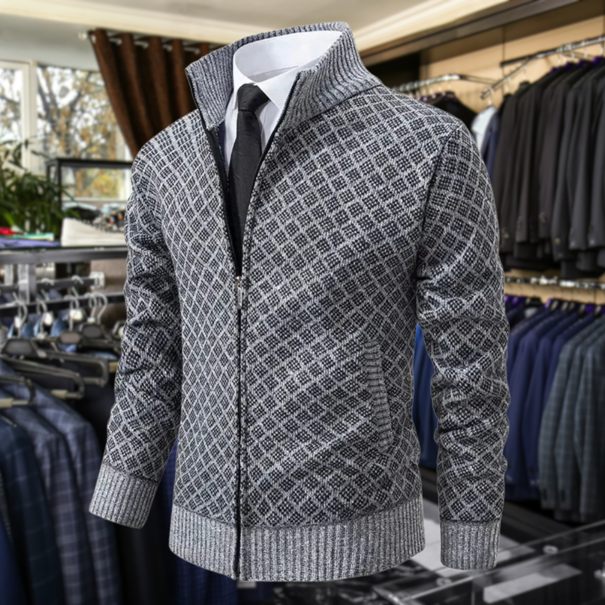 Premium Herren Gilet Weich Fernando – Bild 5