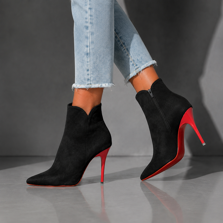 Scarlett | Wildleder Stiefeletten mit Absatz