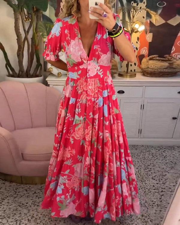 Floriana - Vibrantes Blumenkleid