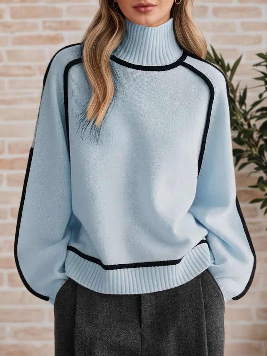 Eleganter Pullover mit hohem Kragen Donna – Bild 6