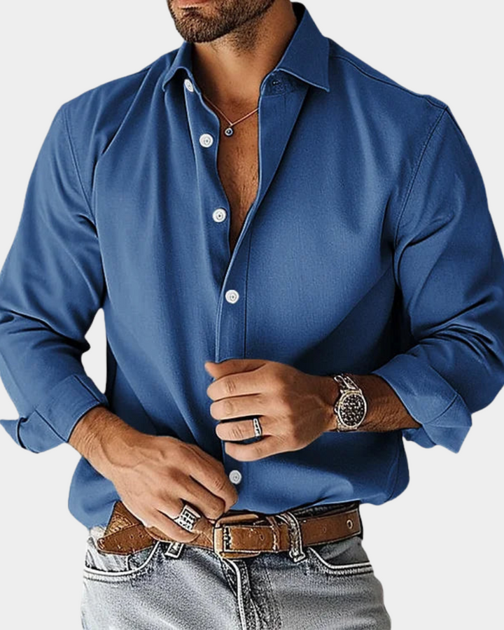 Slim Fit Stretchhemd für Herren Lucio – Bild 6