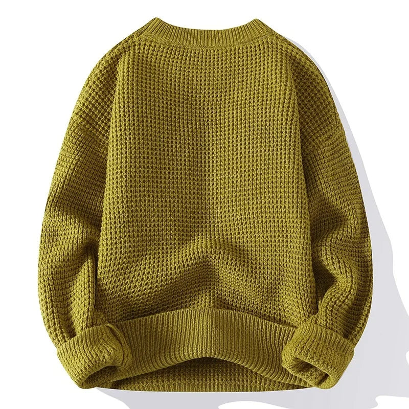 Premium Wabenstrickpullover Herren Remo – Bild 6