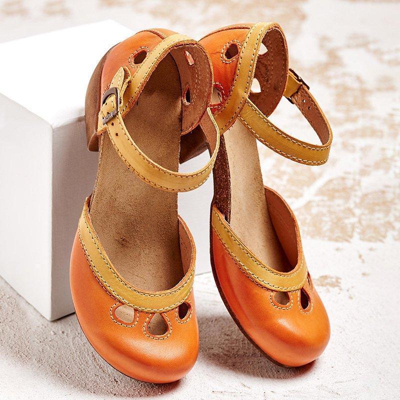 Orthopädische Sandalen mit niedrigem Absatz Laisy – Bild 9