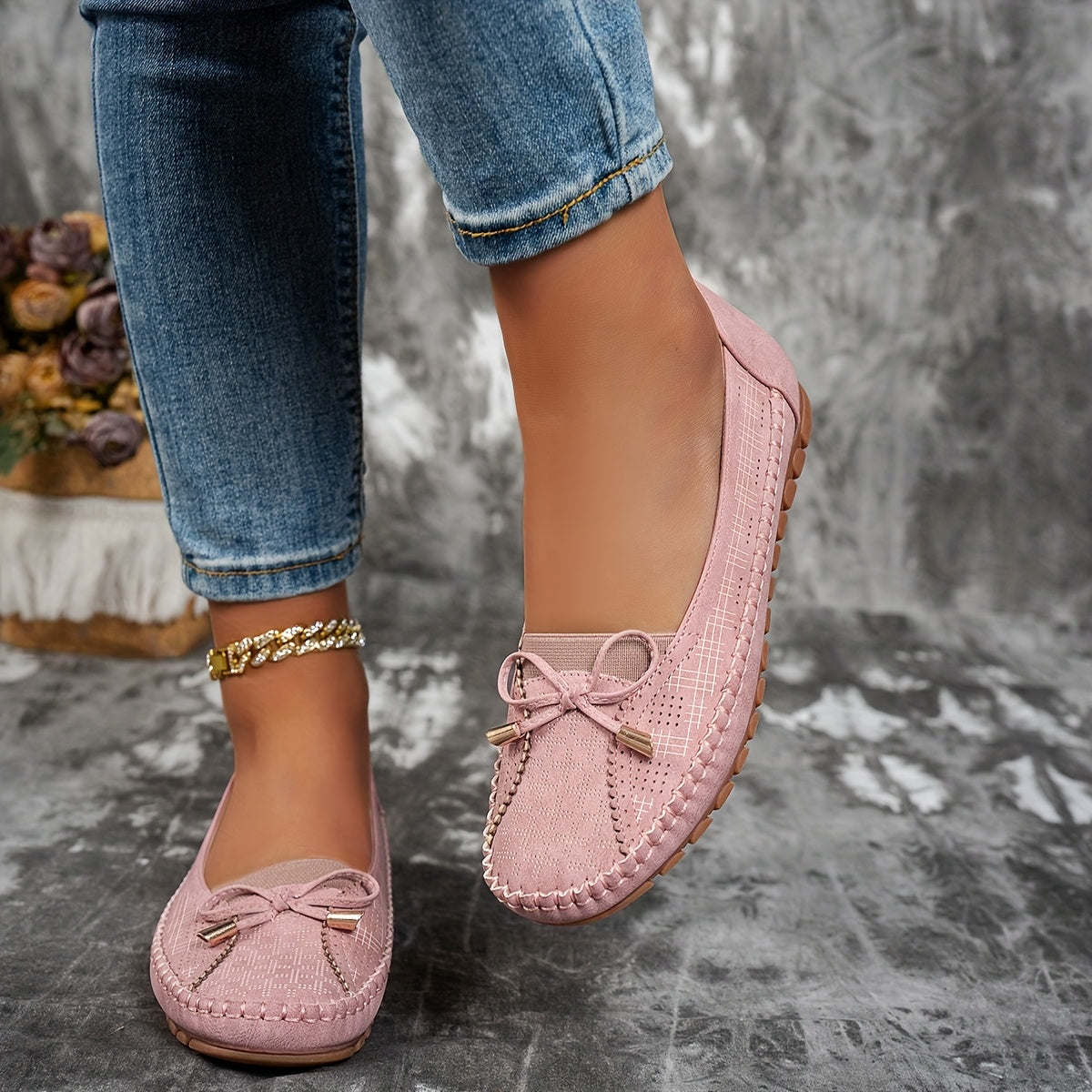 Weiche Komfort-Loafer mit zarter Schleife Sabine – Bild 7