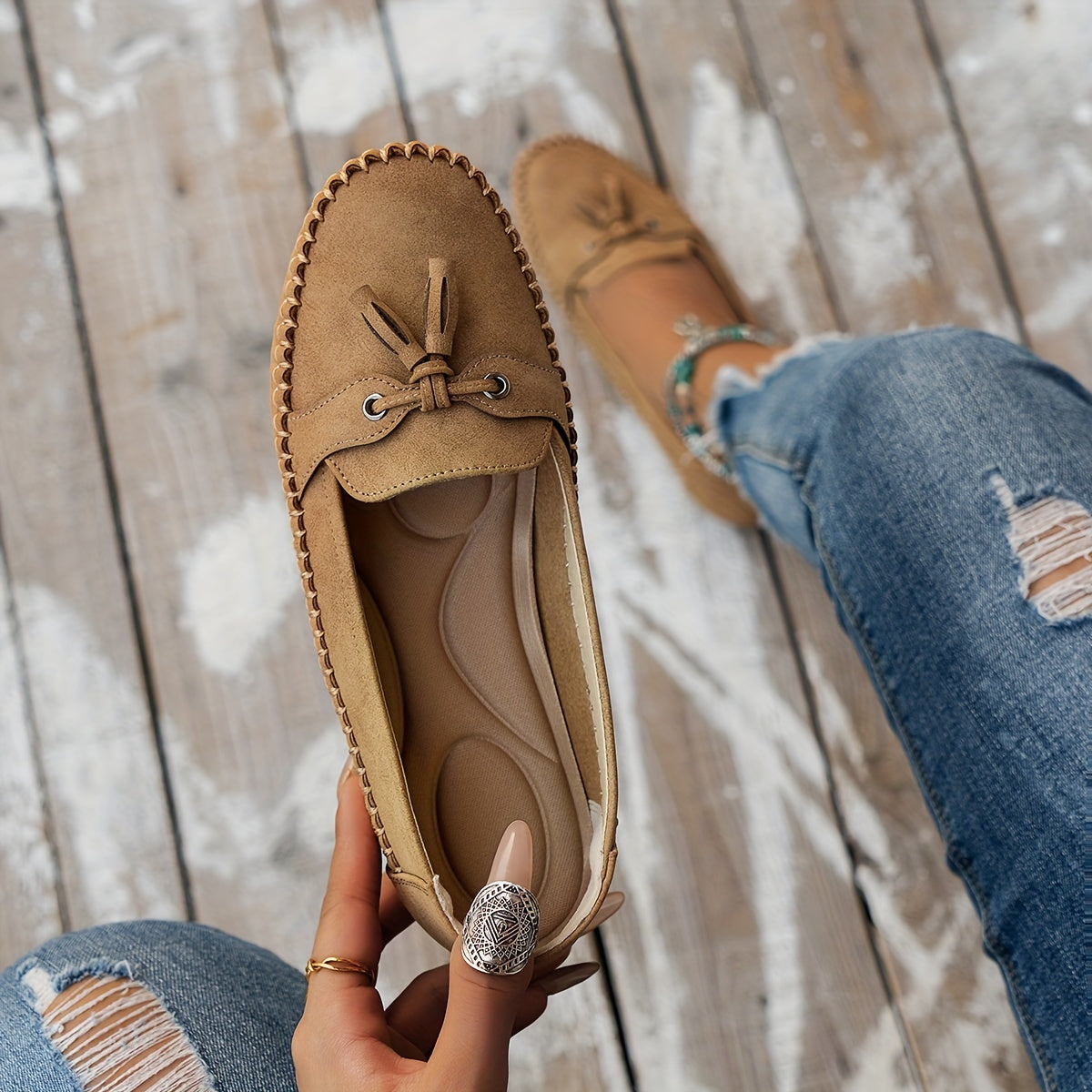 Klassische Loafers mit Quasten-Detail Nadine – Bild 11