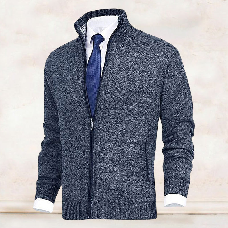 Herren Cardigan mit Stehkragen Alfredo – Bild 6