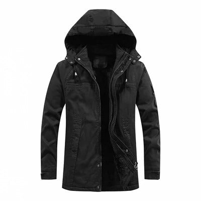 Gefütterte Sherpa Kapuzenjacke Tito – Bild 4