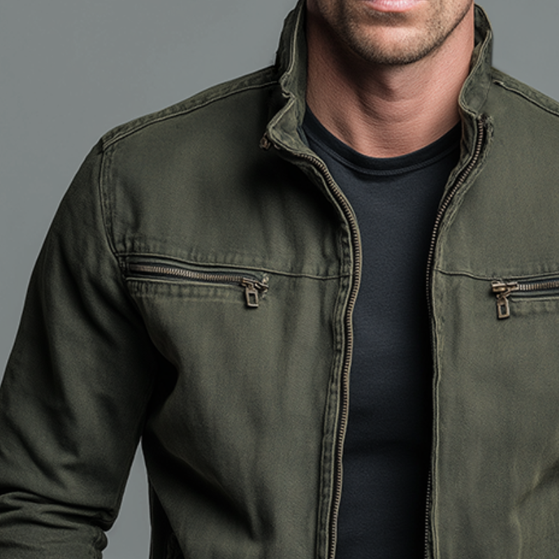 Vintage Militärjacke Herren Renato – Bild 3