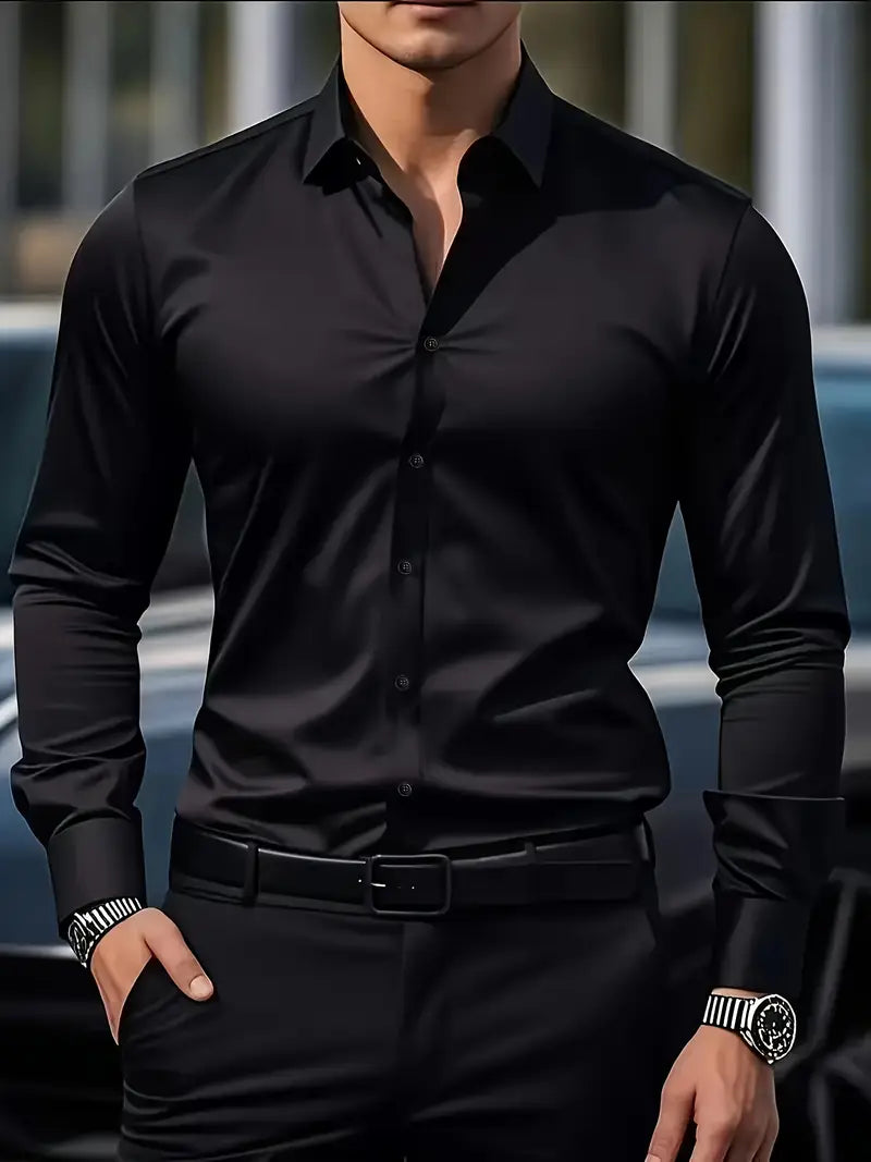 Atmungsaktive Langarmbluse Herren Valentino – Bild 10