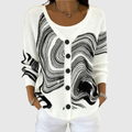 Bequemer Strick-Cardigan mit Knöpfen – Weiss Modehaus