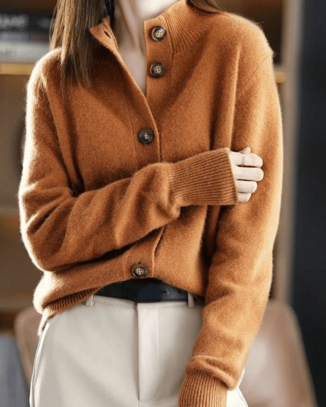 Cashmere Cardigan im Retro-Stil Claire – Bild 8