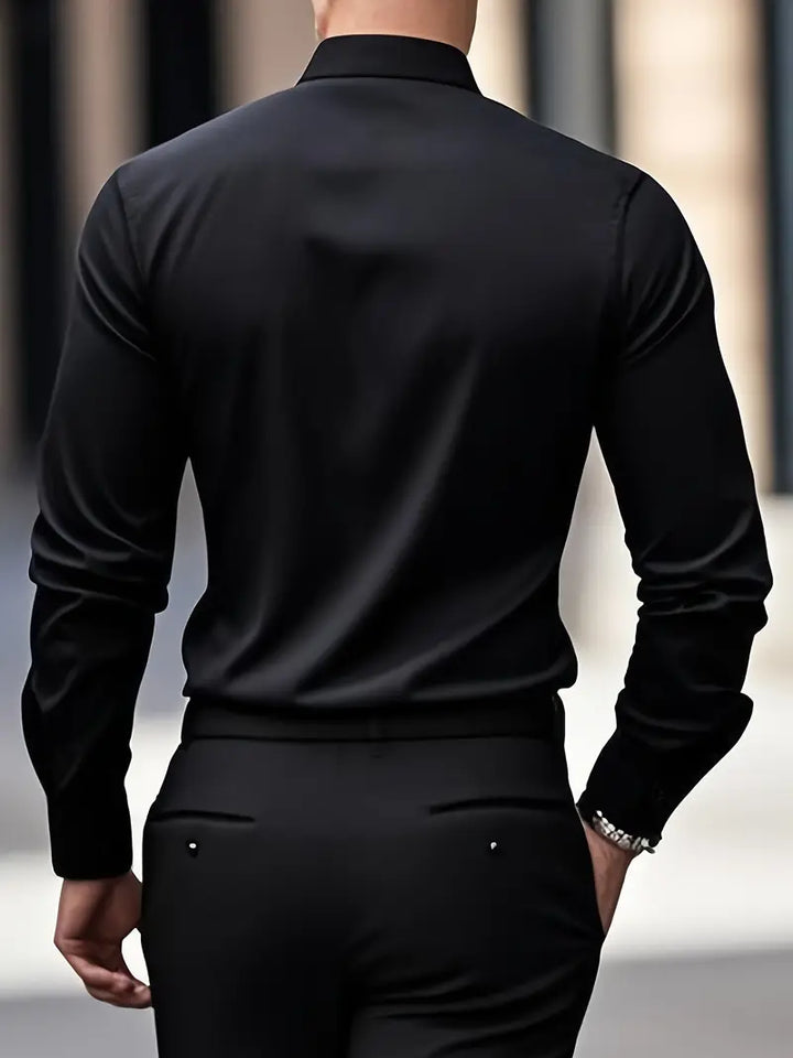 Atmungsaktive Langarmbluse Herren Valentino – Bild 15