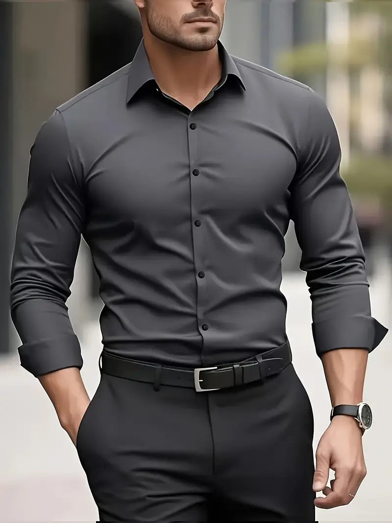 Atmungsaktive Langarmbluse Herren Valentino – Bild 7