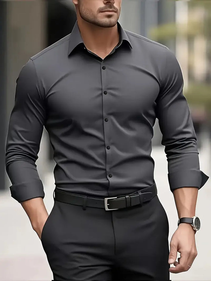 Atmungsaktive Langarmbluse Herren Valentino – Bild 7