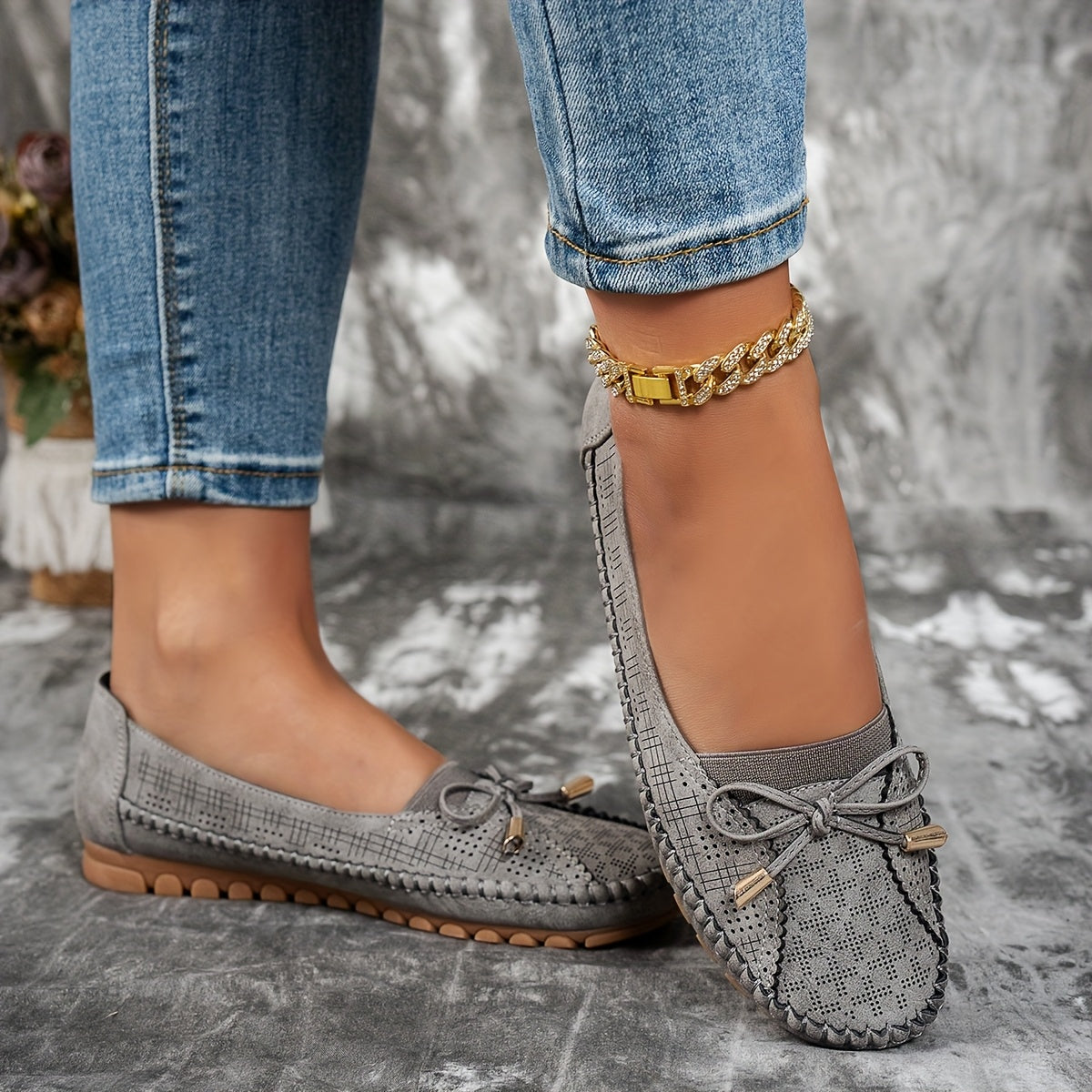 Weiche Komfort-Loafer mit zarter Schleife Sabine – Bild 13