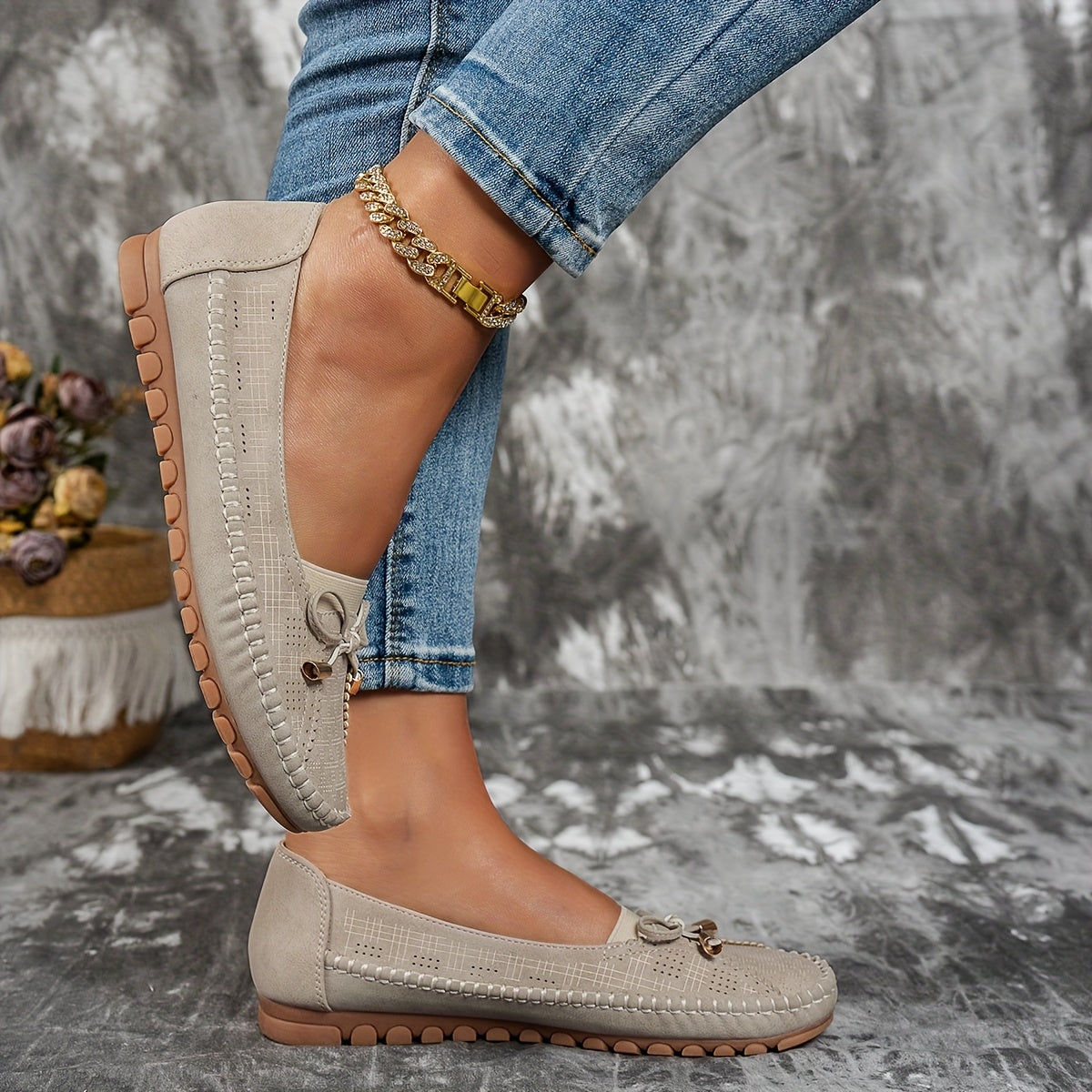 Weiche Komfort-Loafer mit zarter Schleife Sabine – Bild 11