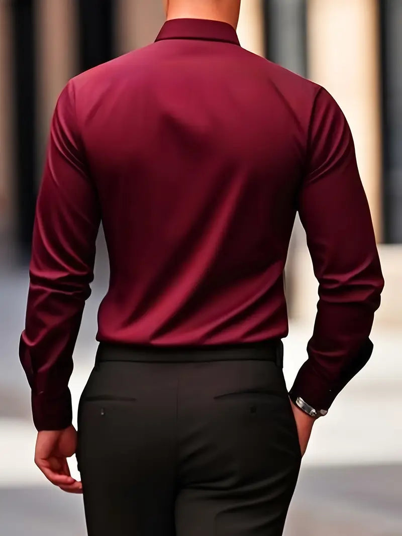 Atmungsaktive Langarmbluse Herren Valentino – Bild 13