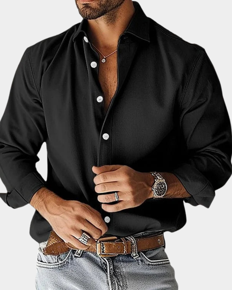 Slim Fit Stretchhemd für Herren Lucio – Bild 8