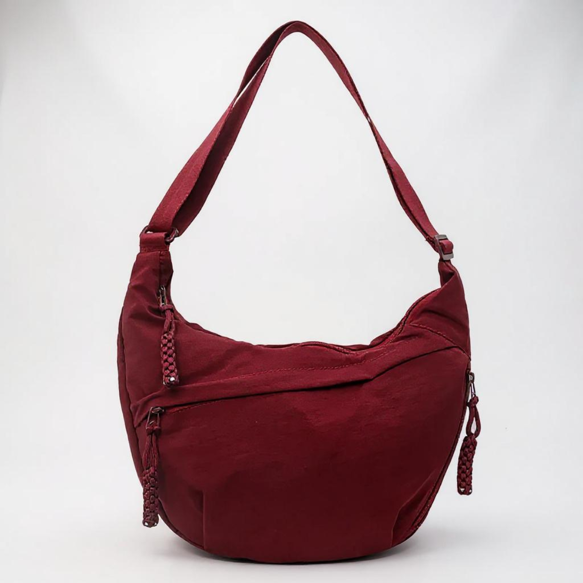 Schultertasche Bordeaux Damen Rosa – Weiss Modehaus