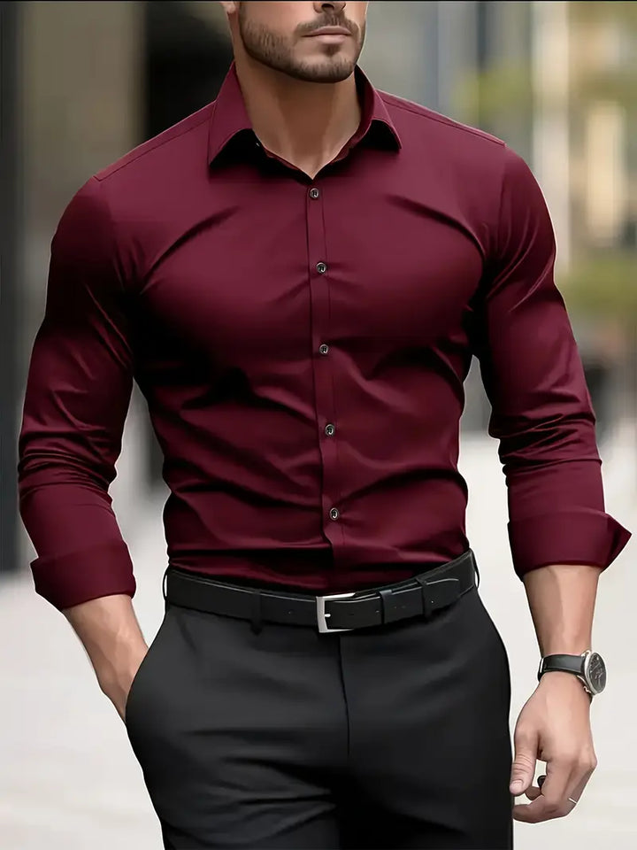 Atmungsaktive Langarmbluse Herren Valentino – Bild 4