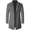 Wollmantel mit Steppfutter Italo Grau – Weiss Modehaus