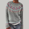 Pullover mit Muster Candace – Weiss Modehaus