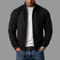 Bomber Wildleder Corrado Schwarz – Weiss Modehaus