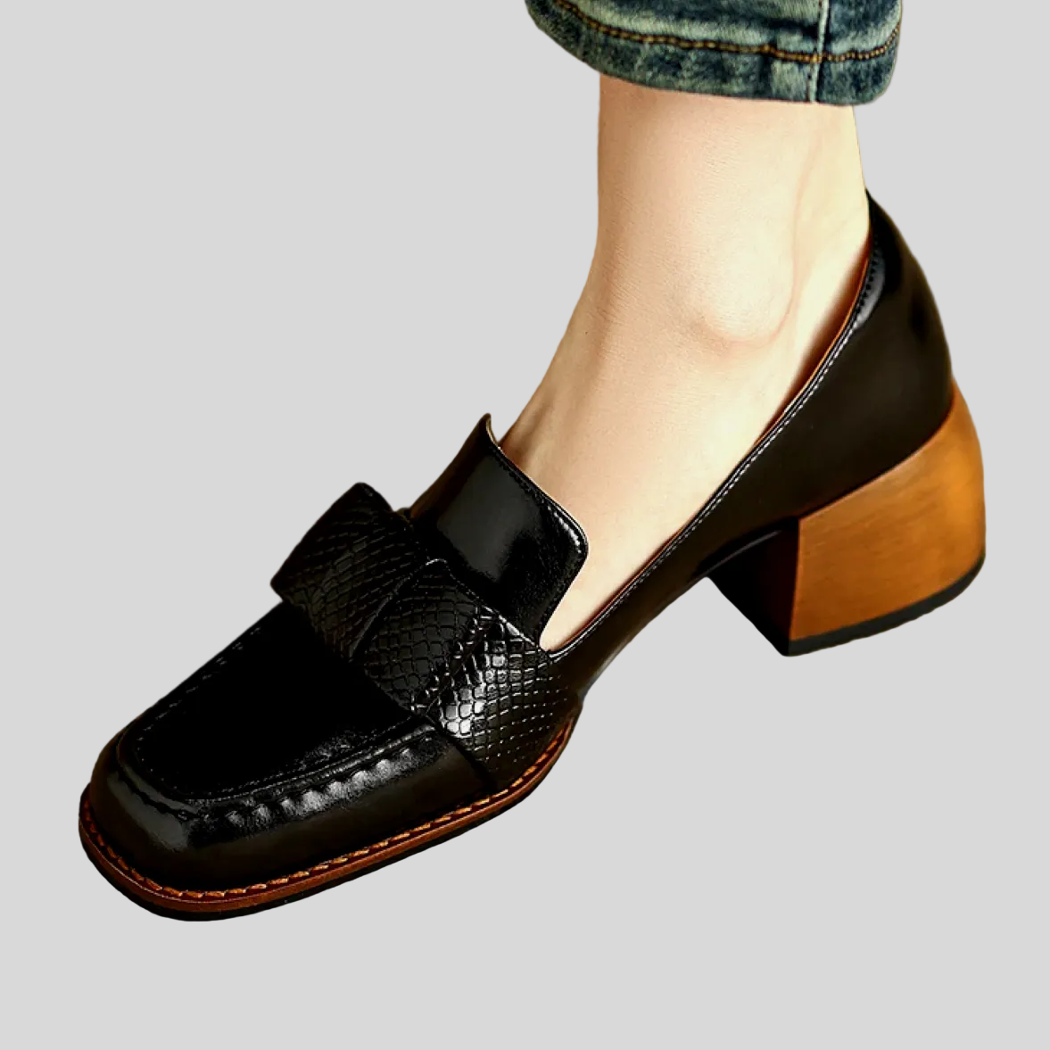 Loafers Contessa Knoten Schwarz – Weiss Modehaus