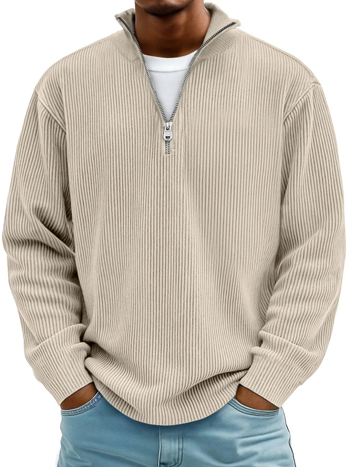 Rippstrickpullover mit Reißverschluss Marc – Bild 7