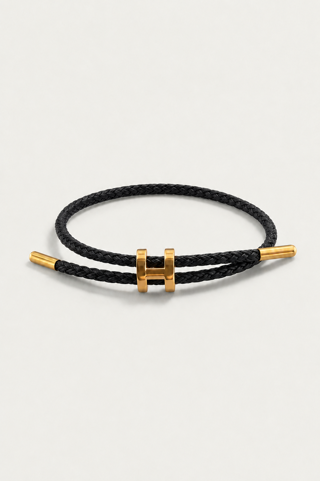 Leopold™ | Geflochtenes Armband Schwarz/Gold