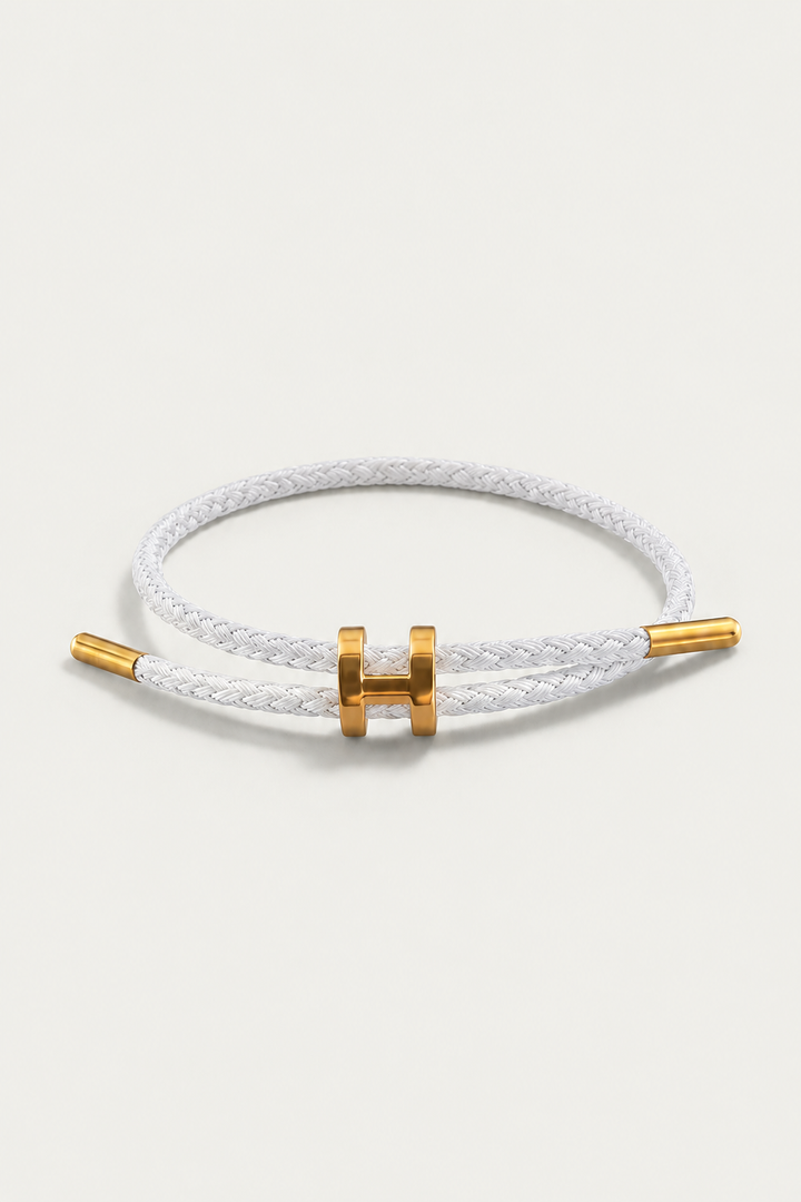 Sebastian™ | Geflochtenes Armband Weiß/Gold