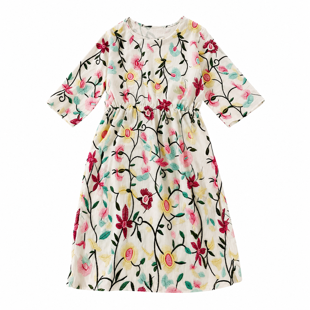 Rebecca | Damen Blumenmuster Kleid