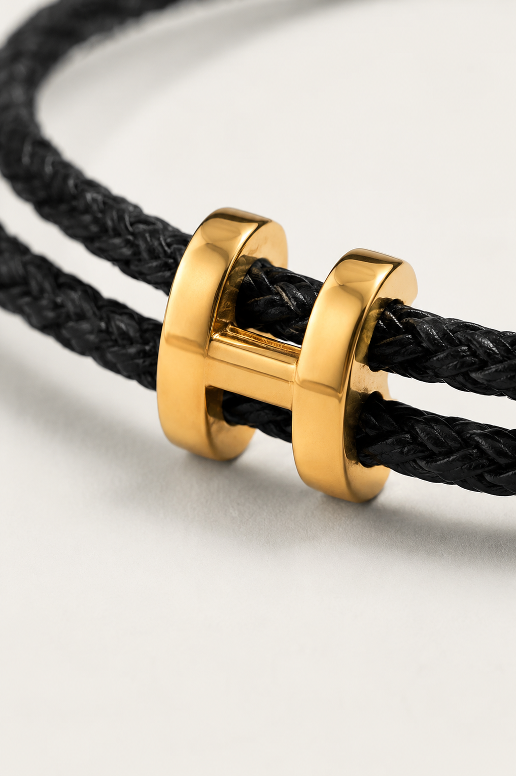 Leopold™ | Geflochtenes Armband Schwarz/Gold