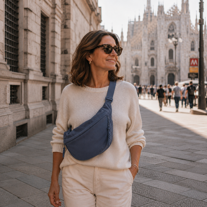 Schultertasche Blau Damen Mara – Bild 3