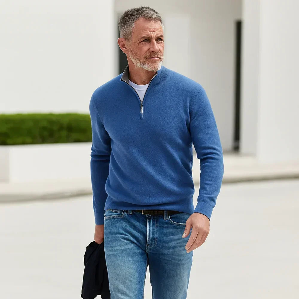 Herrenpullover mit Reißverschluss Arnaldo – Bild 8