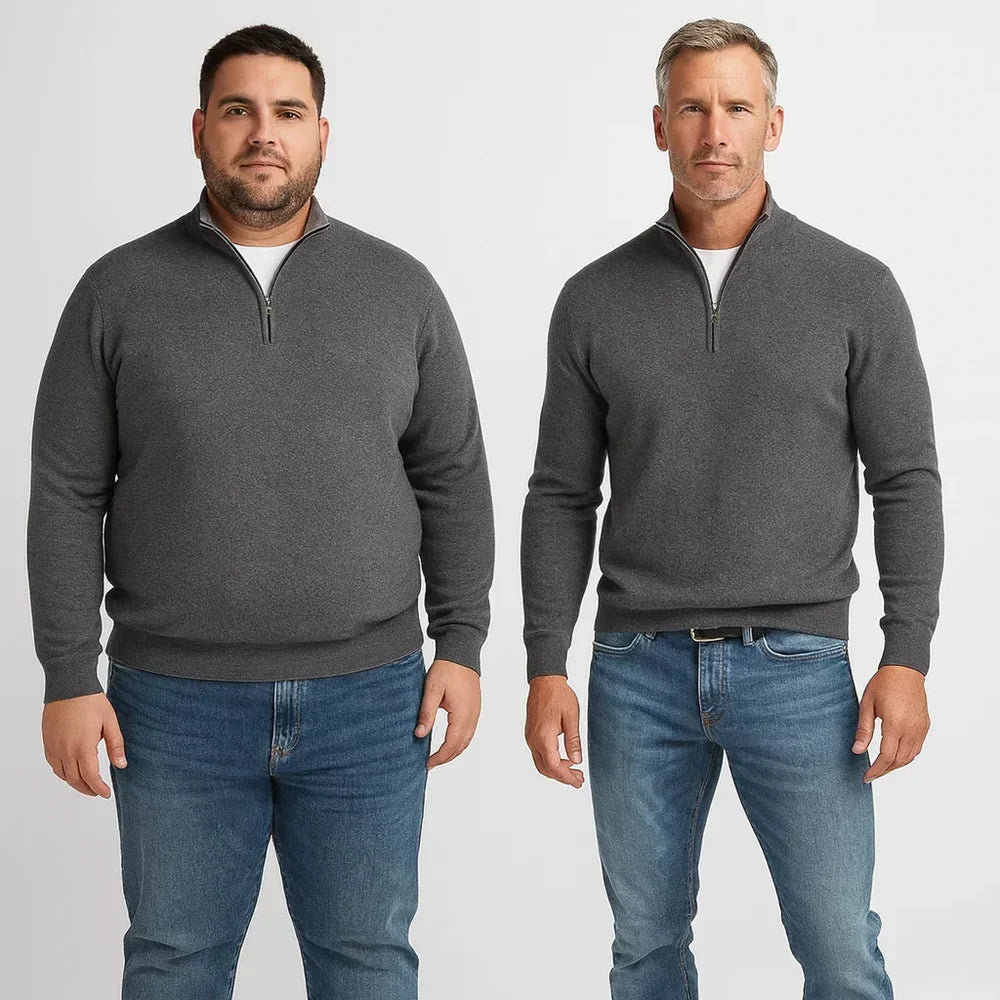 Herrenpullover mit Reißverschluss Arnaldo – Bild 9