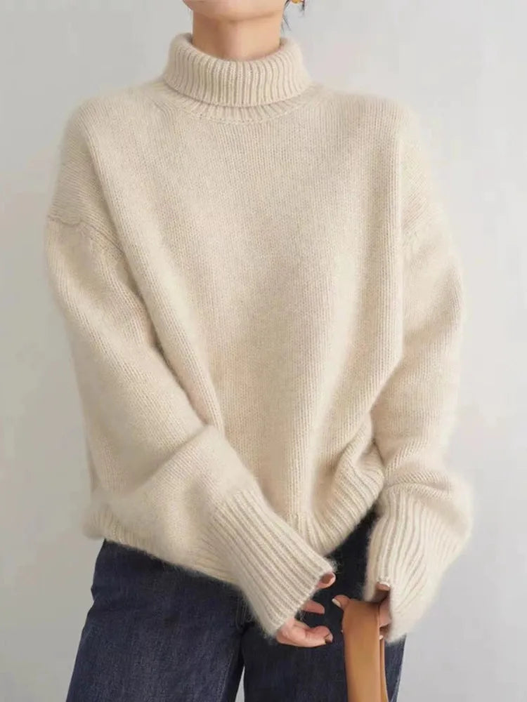 Luxuriöser Kaschmir Rollkragenpullover Amaya – Bild 3