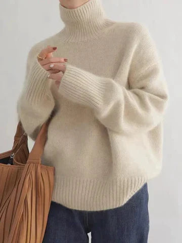 Luxuriöser Kaschmir Rollkragenpullover Amaya – Bild 2