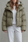 Kurze Daunenjacke mit Oversize-Kragen Damen Roberta – Bild 6