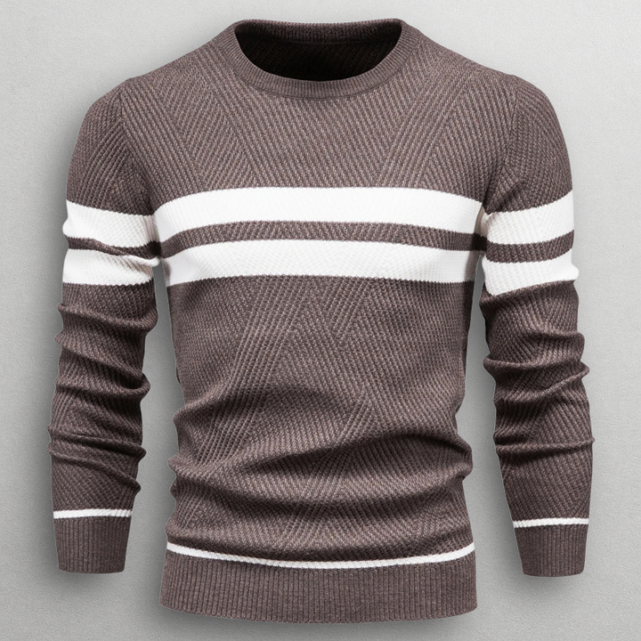 Herrenpullover mit Streifen Ivano – Bild 5